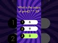 How much do you know about python⏱️#python#quiz#short