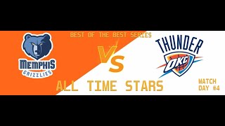 NBA/ALL TIME STARS: Memphis Grizzlies vs Oklahoma City Thunder/ Match Day #4/ Spiel 54