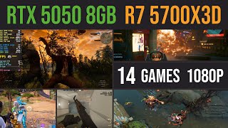 RTX 5050 8GB + Ryzen 7 5700x3d | test in 14 games at 1080p