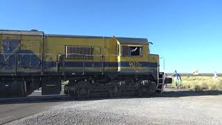 Tren Patagónico Cargas con la 9070 llegando a Empalme Cortizo