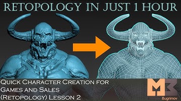 Quick Character Creation for Games and Sales (Auto-Retopology) Lesson 2
