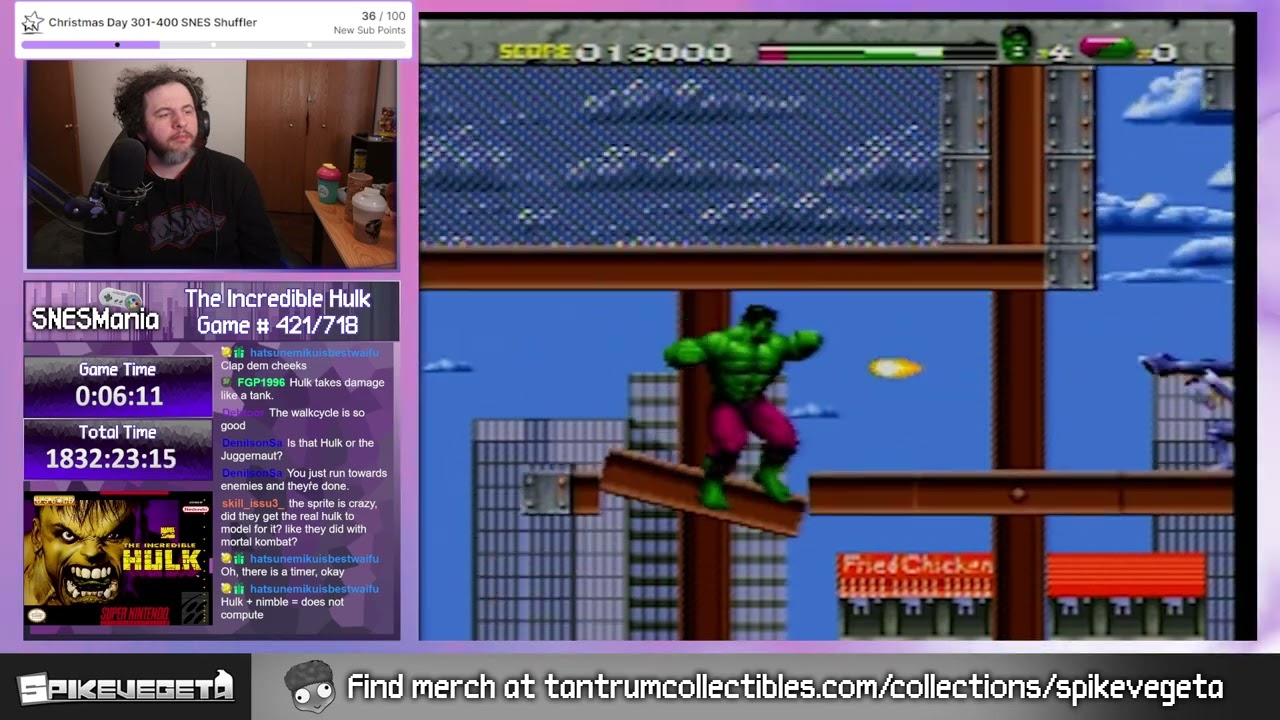 SNESMania Game 421: The Incredible Hulk