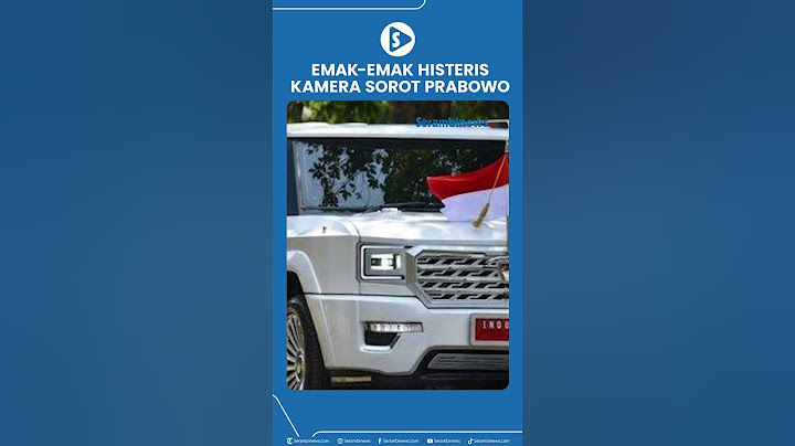 Prabowo Jadi Pemimpin Upacara, Kamera Sorot Emak Emak Histeris Saat Upacara HUT Bhayangkara