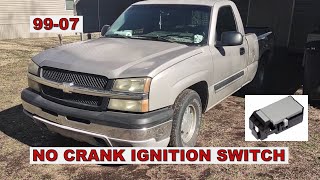 2004 CHEVY 1500 NO CRANK/START CHANGING ELECTRONIC IGNITION SWITCH