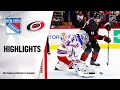 NHL Highlights | Rangers @ Hurricanes 2/21/20