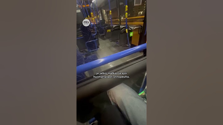 Espoolaisen Iinan bussimatka sai hurjan käänteen