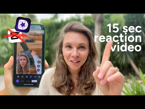 Make reaction videos on iPhone in 15 Seconds | Faster than CapCut