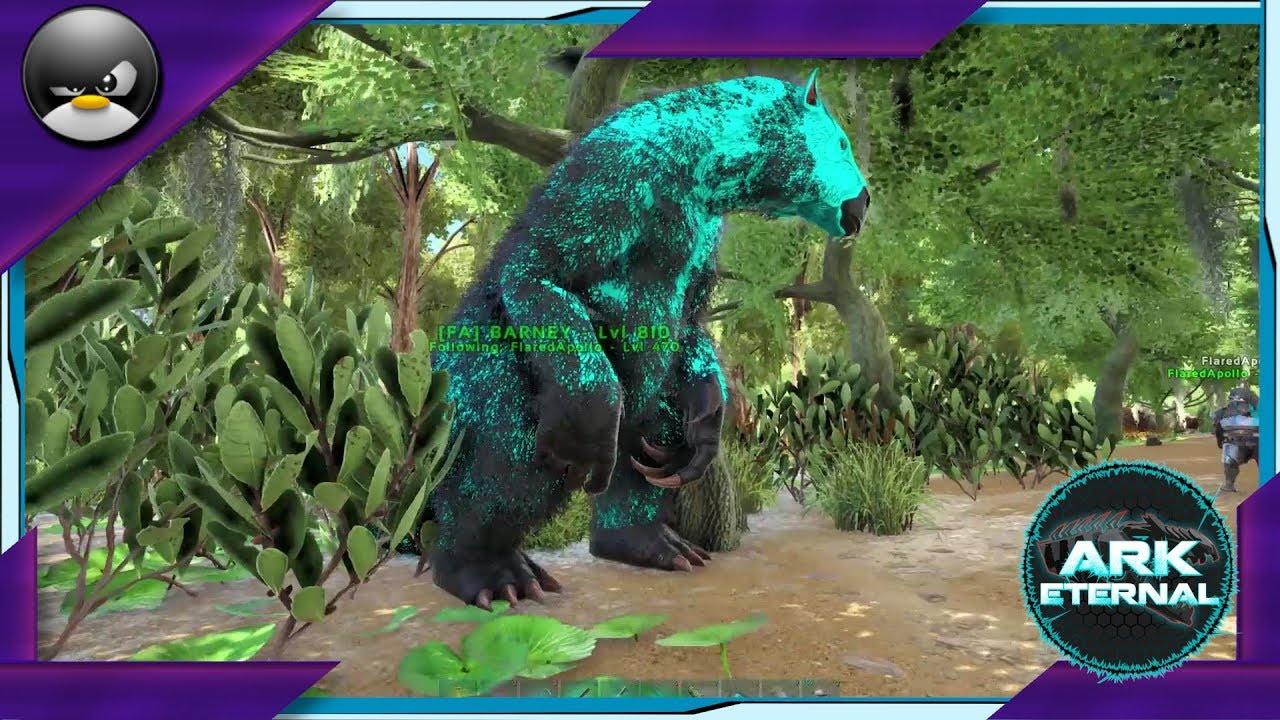 Ark: Survival Evolved - BARNEY! - Fun With FlaredApollo! ( Modded Ark Eternal Crystal Isles )