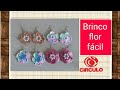 Versão destros: Brinco flor fácil em crochê # Elisa Crochê