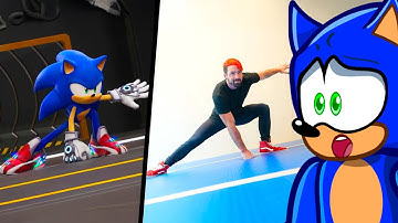 Reacting To Stunts From SONIC PRIME in REAL LIFE!