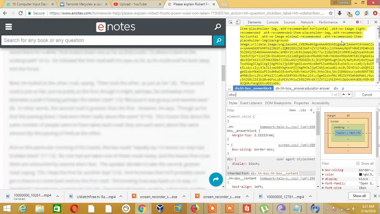 How to view blurred text on Enotes YouTube