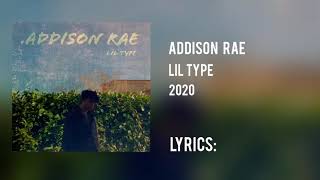 Watch Lil Type Addison Rae video