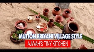 How to make Village Style Mutton Biryani Cooked in Clay Pot  by Ajwah | Ajwah's Tiny Kitchen