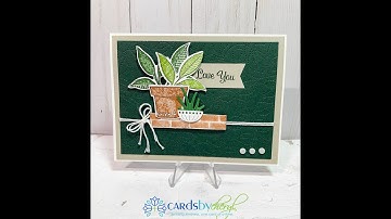 Bloom where you are planted card - Stampin Up