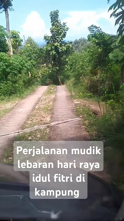 Perjalanan mudik lebaran hari raya idul fitri di kampung