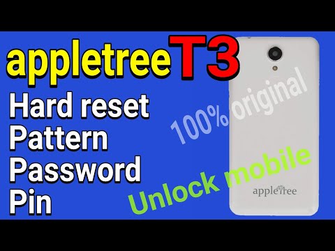 appletree T3 hard reset and pattern unlock || RM technical