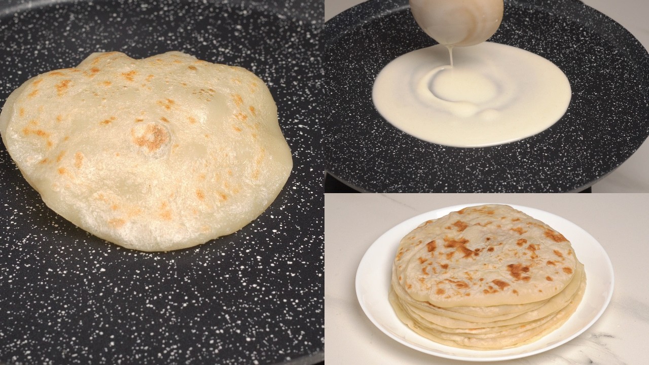 Instant Sweet Roti Instant Roti with Liquid Dough | Only 2 Ingredients - YouTube