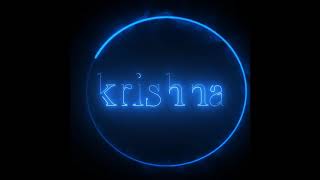 Krishna name logo effect