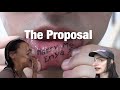 Proposing to my cousin with a lip tattoo (its legal where we live)