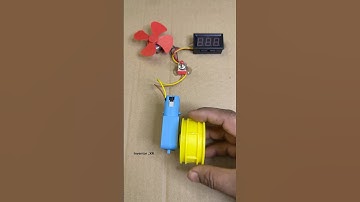 I powered DC fan and Voltmeter using a Metal gear motor #diy #motorbuilding #techbuild #tech