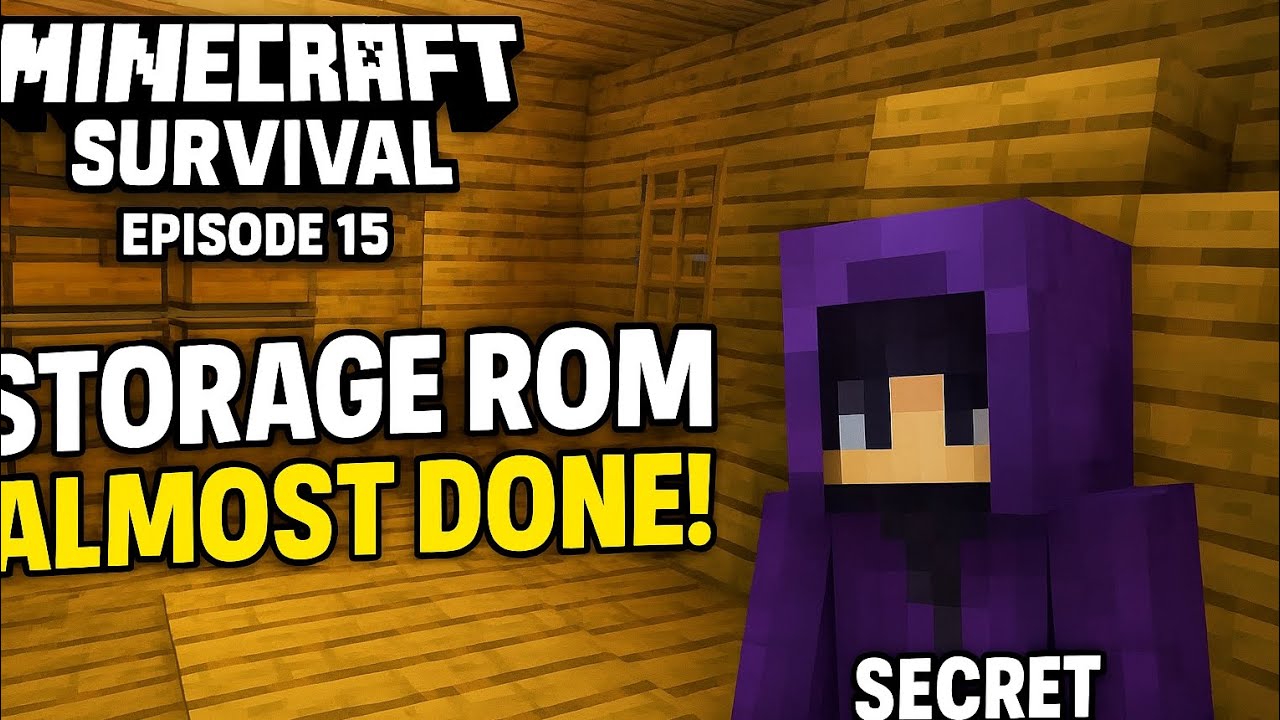 Minecraft Survival EP15 | My Storage Room Upgrade + Secret Room Tease 🤫✨