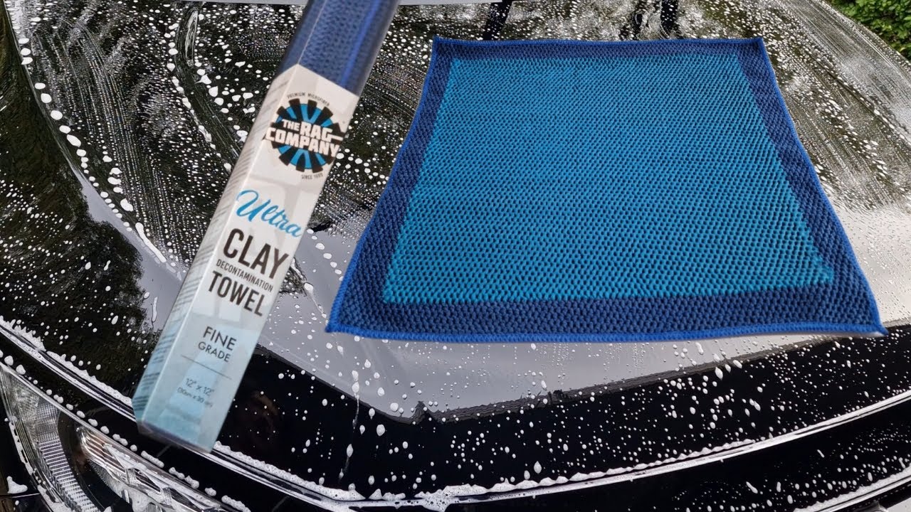 The Rag Company - Ultra Clay Decontamination Towel - Effective Cleaning & Release of Paint Pollutants; Increase Wax and Sealant Bond; Improve Shine and Depth of Color; Fine The Rag Company - Ultra Clay Decontamination Towel - Effective Cleaning & Release of Paint Pollutants; Increase Wax and Sealant Bond; Improve Shine and Depth of Color; Fine