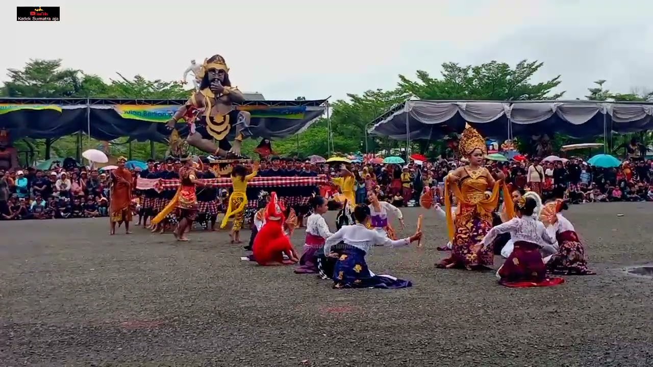 Pestipal,, penampilan Ogoh Ogoh desa Banjar adat Margo jaya kabupaten Mesuji Lampung 