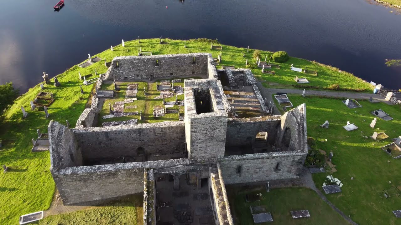 Do You Know Burrishoole  Abbey/Friary, Newport, Co. Mayo, Ireland Drone Overview
