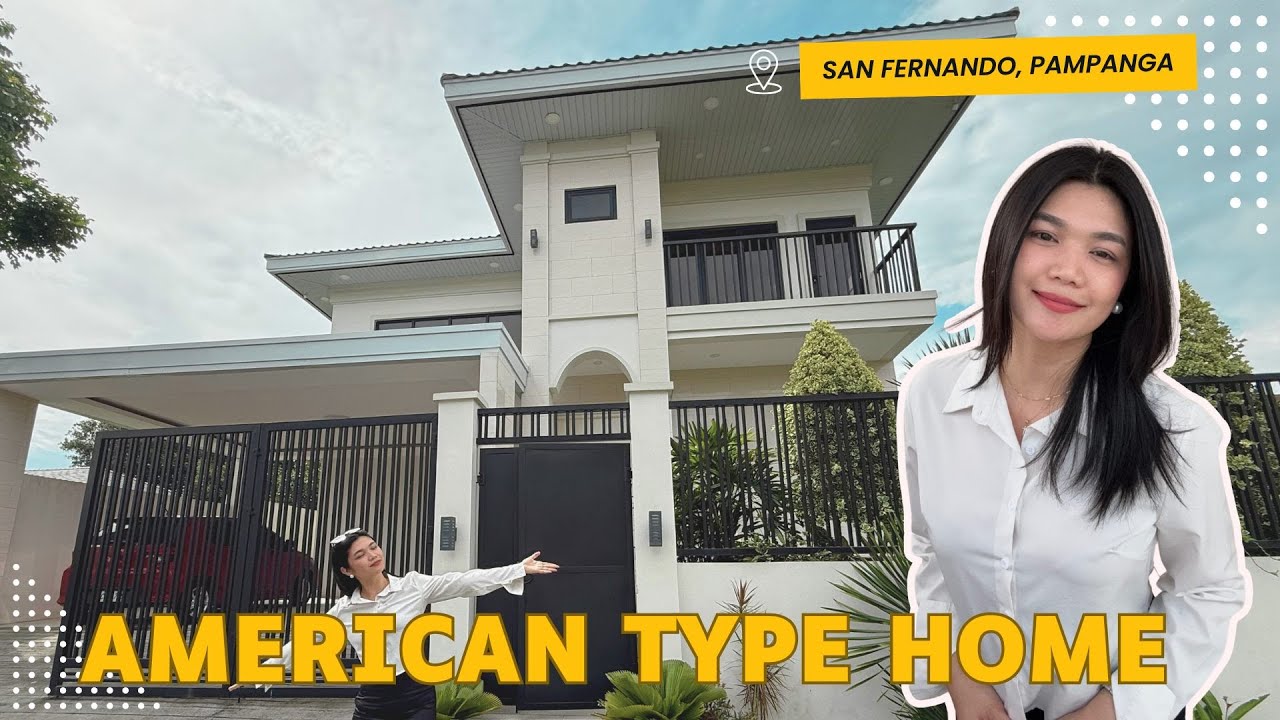 House Tour #44 | Modern American Theme House with Pool in Pampanga Tour! | 