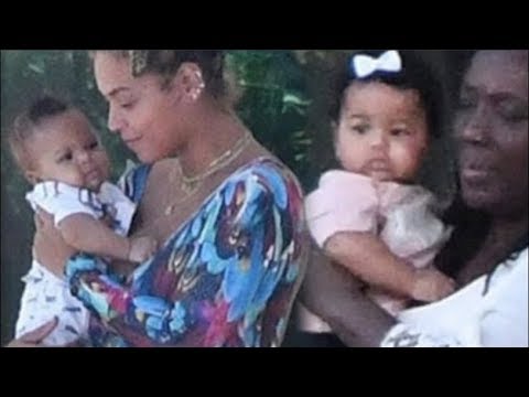 Beyonce Shows Off Twins Rumi And Sir Carter In Miami So Cute