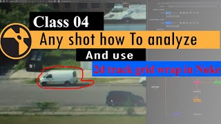 Any shot how To analyze and use 2d track grid wrap in Nuke. ( Class (04 )