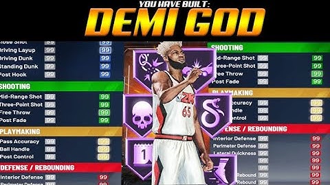 MY NEW LEGEND BUILD IS A DEMIGOD ON NBA 2K20!! THE BEST BUILD IN THE GAME!!
