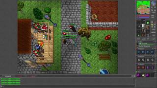 Tibia [7.4] 3 friends creates a PK trap
