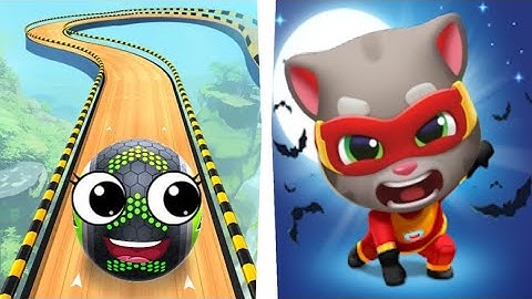 Going Balls VS Talking Tom Hero Dash Gameplay (Android, iOS)