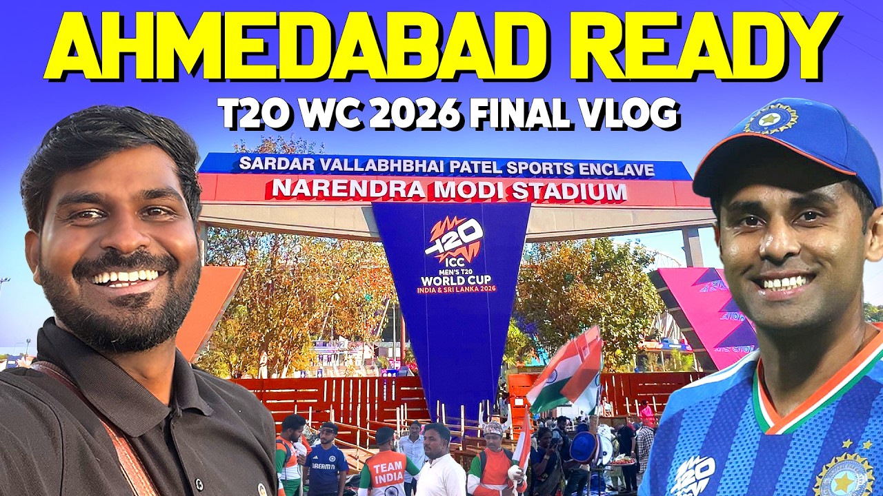 Ahmedabad Ready🥳🔥T20 World Cup Final 2026 Vlog - Day 1 - IND vs NZ | Cricanandha