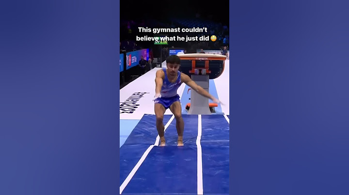 Gymnast SHOCKED after his vault😮😳🙂