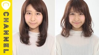 ヘアカットで印象変え！透け感ミディアム｜C CHANNELヘア