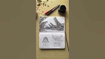 Sketchbook tour by riaridwana :IG #archisource #architecture #architect #sketchbook #sketch #drawing