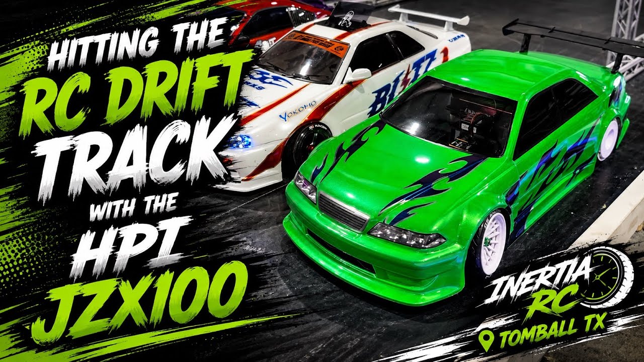HPI TCXドリフト Hitting the RC Drift Track with the HPI JZX100 - Inertia RC