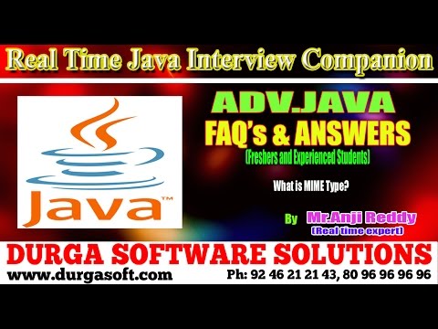 Java Interview Companion||Advjava || What is MIME Type?