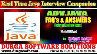 Java Interview Companion||Advjava || What is MIME Type