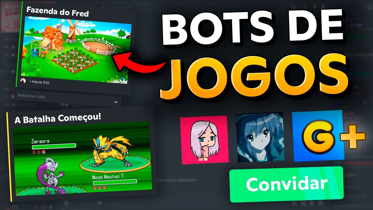 5 MELHORES BOTS de JOGOS/DIVERSÃO do DISCORD 