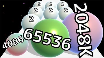 Ball Run Infinity - Ball Run 2048 MAX Level - Gameplay Walkthrough Part 1 - All Levels (iOS,Android)