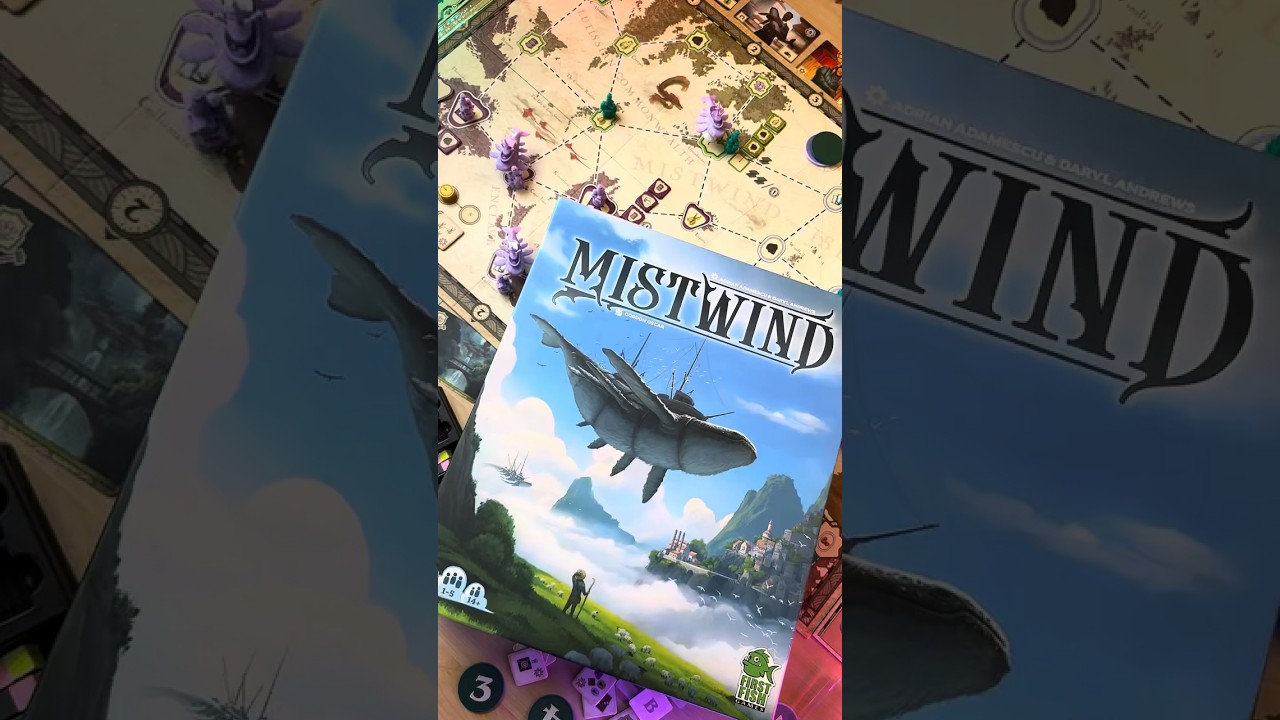 Mistwind Preview: Sky Whales, Trade Deals, and Tough Choices 🌫️✨(Board Games Direct)