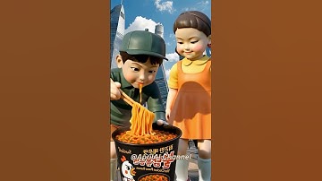 Squid Game AI Spicy Chicken Ramen ASMR #squidgame #squidgame2 #ai #asmr