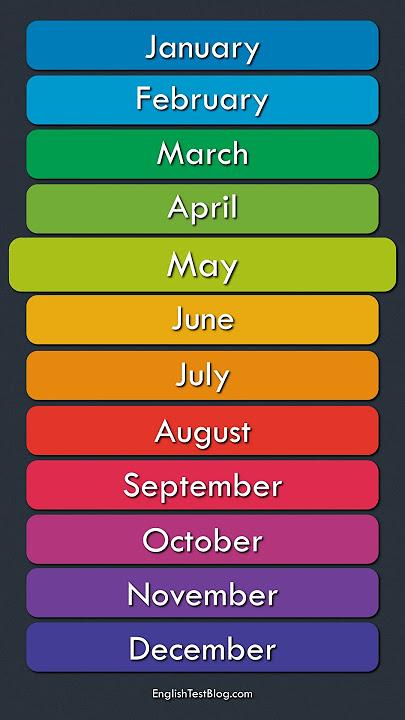 How to Pronounce the Months of the Year: American English