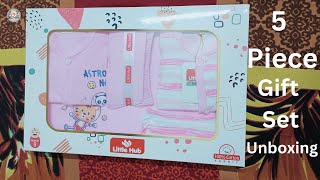 Little Hub Baby Clothing Gift Set ( Gift Pack Of 5 Piece) Unboxing best baby item/Baby Gift Ideas
