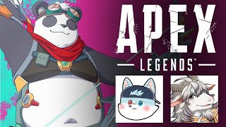 【APEX LEGENDS】新シーズンをだらだらプレイ w/リン 八木乃首輪【摩耶パンダ/ケモノVTuber】