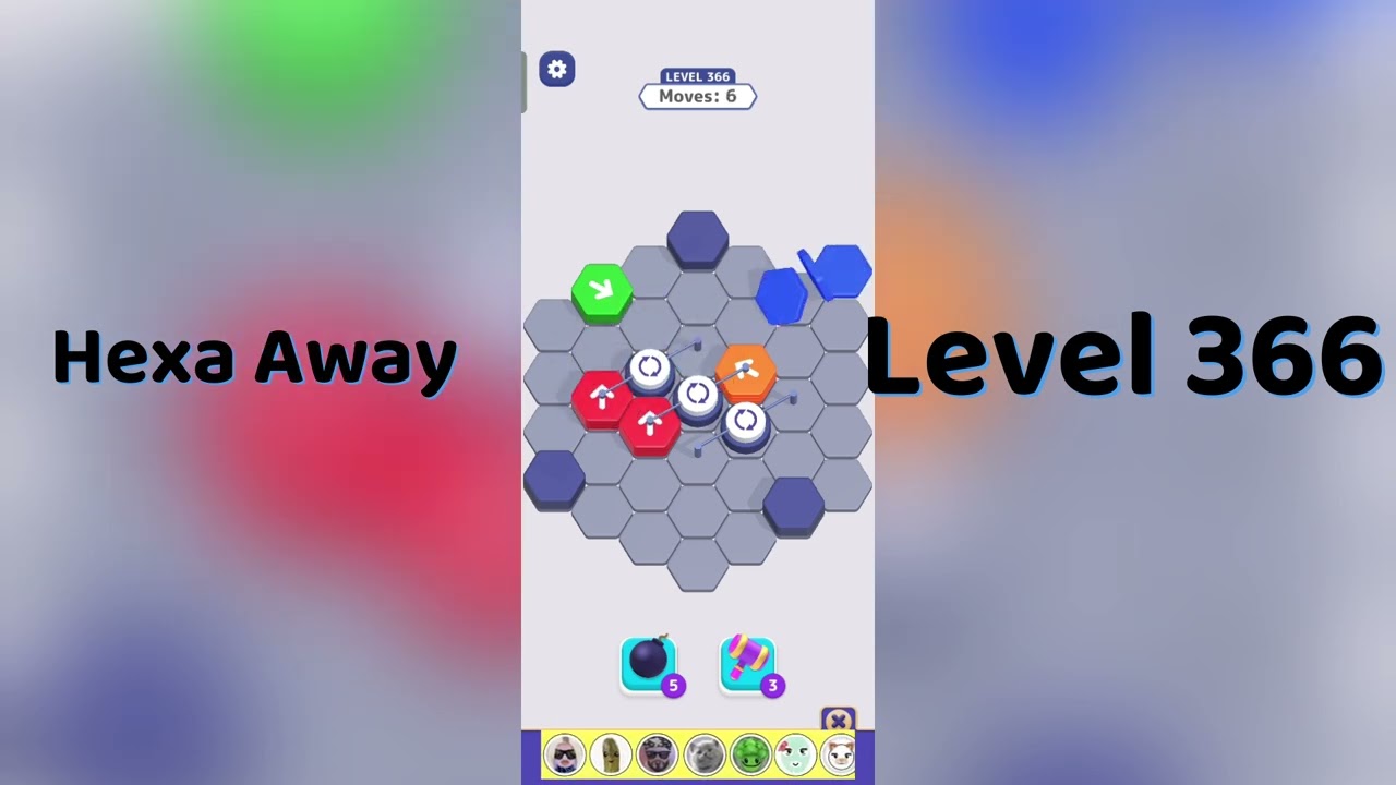 🧠 Hexa Away Level 366 Walkthrough