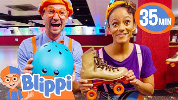 Blippi and Meekah Learn How to Roller Skate! | BEST OF BLIPPI TOYS! | Educational Videos for Kids